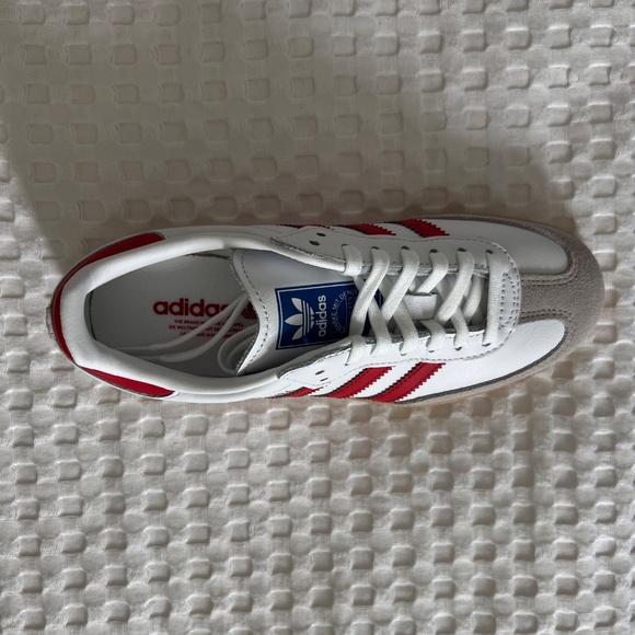 Red and white Adidas Sambas NWT - Picture 2 of 6